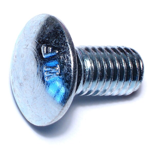 Midwest Fastener 1/2"-13 x 1" Zinc Plated Grade 2 / A307 Steel Coarse Thread Carriage Bolts 50PK 54424 - main
